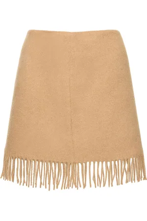 THE GARMENT Bruxelles Fringed Wool Mini Skirt