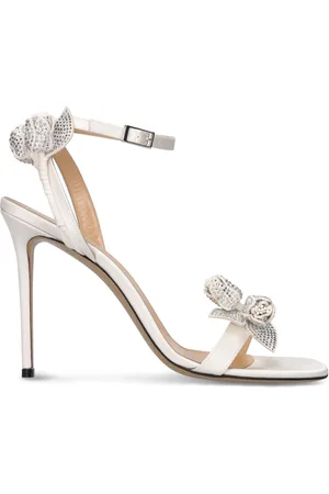 Mach & Mach 110mm Wonder Tulip Satin Sandals