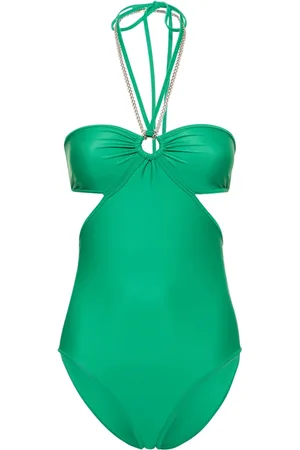 Paco rabanne Jersey Halter Neck One Piece Swimsuit