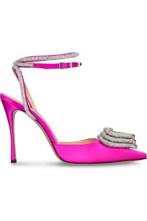 Mach & Mach 110mm Triple Heart Satin Pumps
