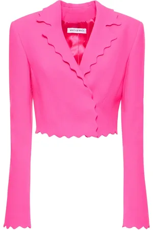 Mach & Mach Wavy Trimmed Blazer Top