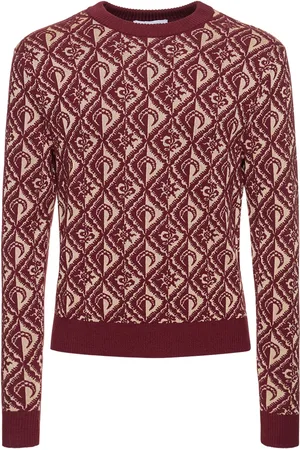 Marine Serre Moon Diamant Knit Crewneck Sweater