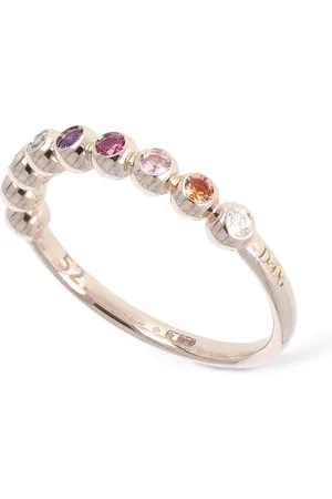 Dodo 9kt Rose Gold Bollicine Crystal Ring