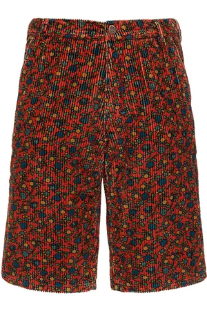 ERL Unisex Printed Woven Corduroy Shorts