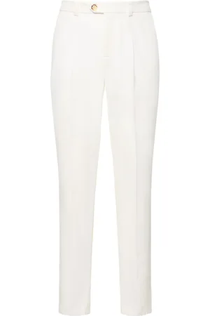 Brunello Cucinelli Cotton Gabardine Straight Pants