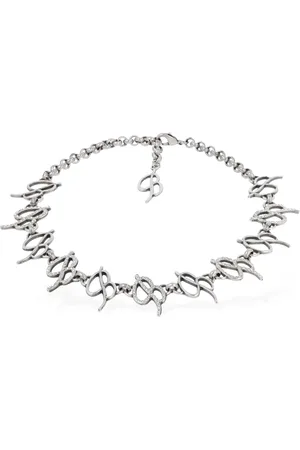 BLUMARINE Crystal Multi B Logo Choker