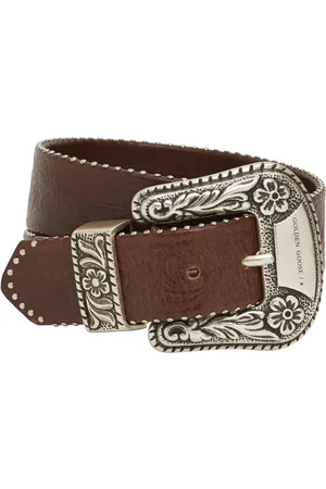 Golden Goose 45mm Embossed Leather Belt
