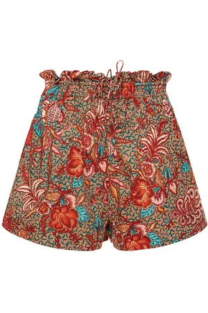 ULLA JOHNSON Rylan Printed Cotton Shorts