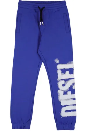 Diesel Rubberized Logo Cotton Sweatpants