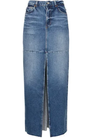 Reformation Tazz Cotton Denim Maxi Skirt