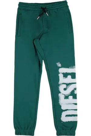 Diesel Rubberized Logo Cotton Sweatpants
