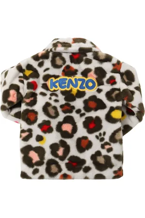 Kenzo Printed Faux Fur Coat