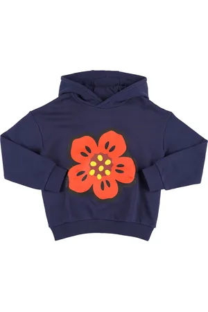 Kenzo Printed Cotton Hoodie W/logo