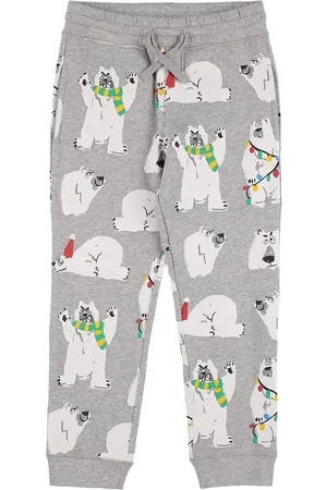 Stella McCartney Bear Print Organic Cotton Sweatpants