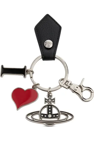 Vivienne Westwood I Love Orb Leather Key Holder
