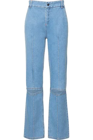 ET OCHS Cotton Denim Mid Rise Straight Jeans