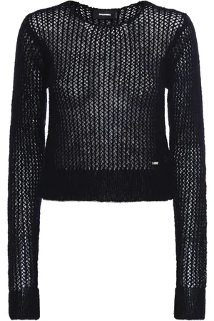 Dsquared2 Mohair Blend Open Knit Sweater