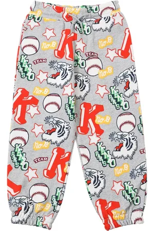 Kenzo Logo Printed Cotton Sweatpants