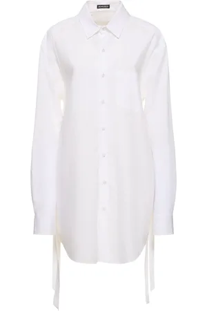 ANN DEMEULEMEESTER Dete Long Cotton Poplin Shirt