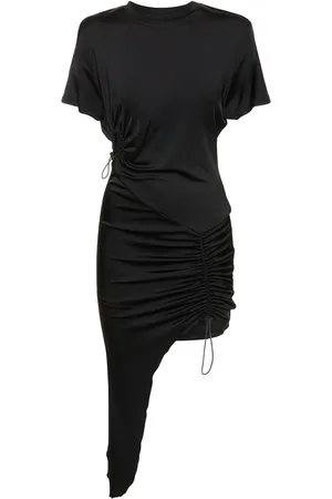 ET OCHS Viscose Jersey Mini Dress W/drawstrings