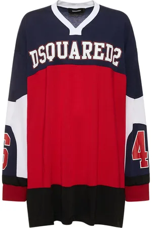 Dsquared2 Logo Oversized Cotton Jersey Sweat Dress