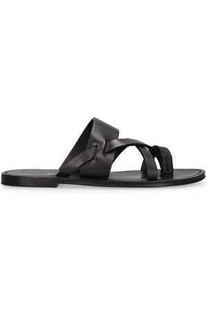 Saint Laurent Culver Leather Sandals