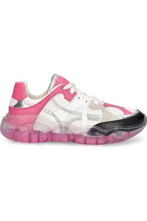 Moschino Mesh & Leather Sneakers