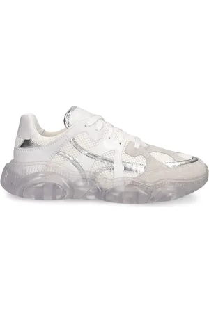 Moschino Mesh & Leather Sneakers