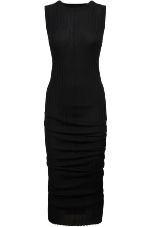 Marc Jacobs Twist Fine Ribbed Wool Dress