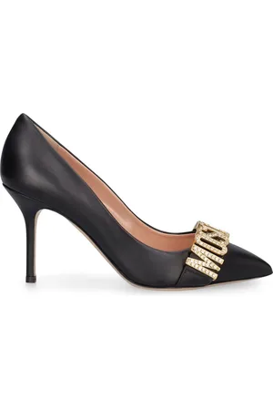 Moschino 85mm Leather High Heels
