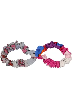 Puccini Set Of 2 Printed Lycra Scrunchies