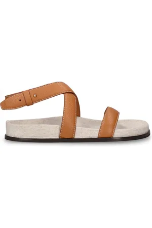 Totême Suede Flat Sandals