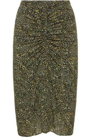 Isabel Marant Joella Printed Viscose Midi Skirt