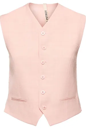 PETAR PETROV Silk & Hemp Tailored Vest