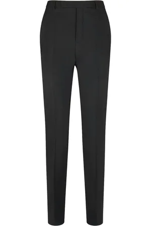 Saint Laurent High Waist Wool Blend Pants