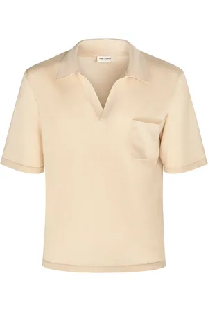 Saint Laurent Cassandre Wool Polo Shirt
