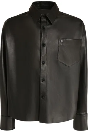 Ami Adc Leather Overshirt