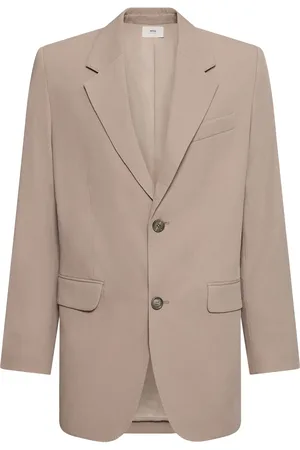 Ami Oversized Wool Crepe Blazer