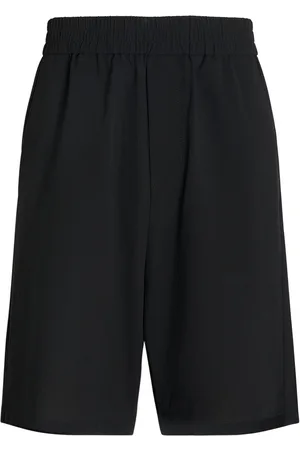 Ami Cotton Crepe Bermuda Shorts