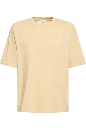 Ami Logo Printed Boxy Cotton T-shirt