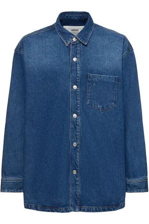Ami Adc Oversized Denim Overshirt
