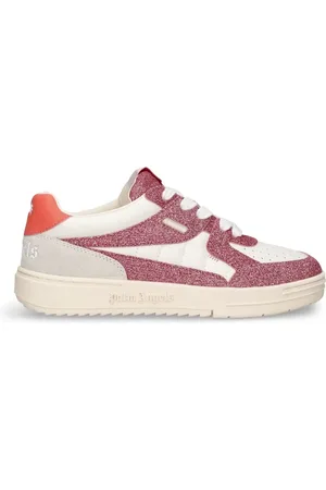 Palm Angels Palm University Glitter Leather Sneakers