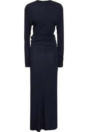 CHRISTOPHER ESBER Viscose Draped Long Sleeve Maxi Dress