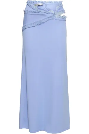 CHRISTOPHER ESBER Carina Cutout Long Skirt W/tulle Details