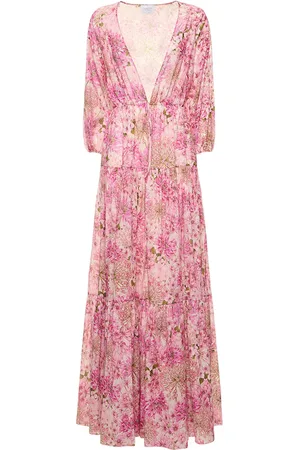 Giambattista Valli Printed Cotton Long Caftan Dress