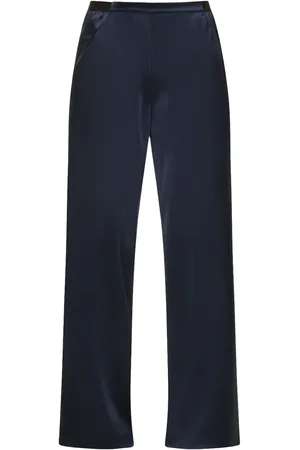 CHRISTOPHER ESBER Bias Silk Mid Waist Wide Pants