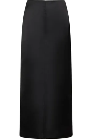 Serafini Duchesse Satin Midi Skirt