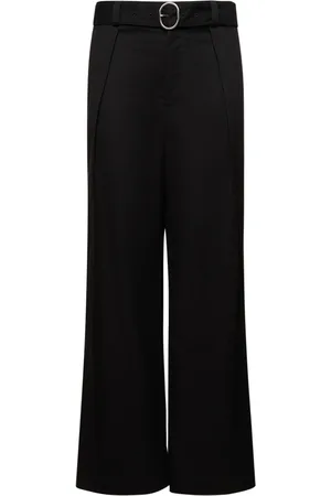 Jil Sander Cotton Gabardine Relaxed Fit Pants