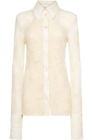Sportmax Asti Lace Shirt W/ Jersey Tank Top