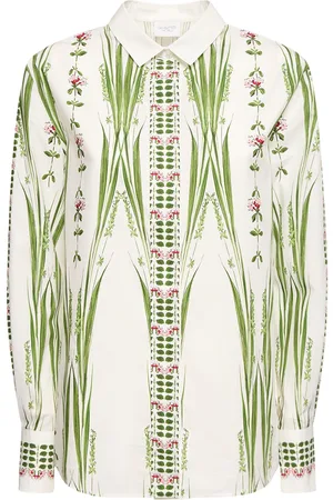 Giambattista Valli Printed Cotton Poplin Blouse